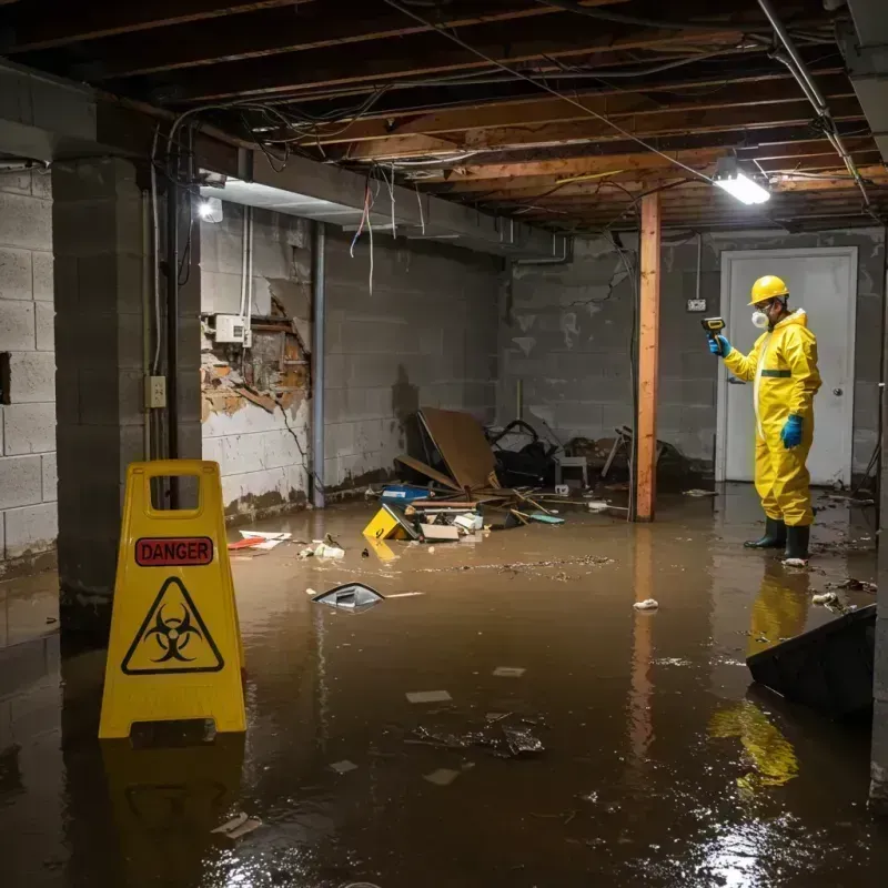 Flooded Basement Electrical Hazard in Grayson County, VA Property